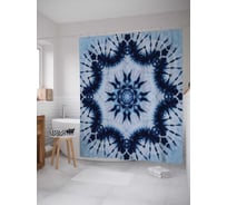 Штора (занавеска) для ванной JoyArty "Дикая фантазия" из сатена, 180х200 см с крючками, sc_20339