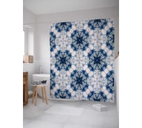 Штора (занавеска) для ванной JoyArty "Иллюзия симметрии" из сатена, 180х200 см с крючками, sc_20349