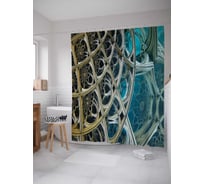 Штора (занавеска) для ванной JoyArty "Таинственный мир" из сатена, 180х200 см с крючками, sc_21566