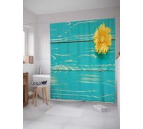 Штора (занавеска) для ванной JoyArty "Живой рисунок" из сатена, 180х200 см с крючками, sc_20392