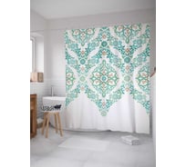 Штора (занавеска) для ванной JoyArty "Взрыв фантазии" из сатена, 180х200 см с крючками, sc_22004