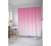 Штора (занавеска) для ванной JoyArty "Свет нежности" из сатена, 180х200 см с крючками, sc_23581