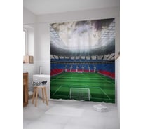 Штора (занавеска) для ванной JoyArty "Российский стадион" из сатена, 180х200 см sc_378891