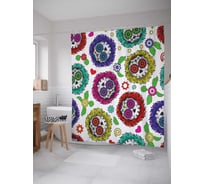 Штора (занавеска) для ванной JoyArty "Природа смерти" из сатена, 180х200 см с крючками, sc_26779