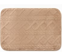 Коврик для ванной Этель Узор, бежевый, 40x60 см 10515715