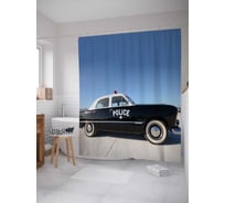 Штора (занавеска) для ванной JoyArty "Фото машины" из сатена, 180х200 см с крючками, sc_30005