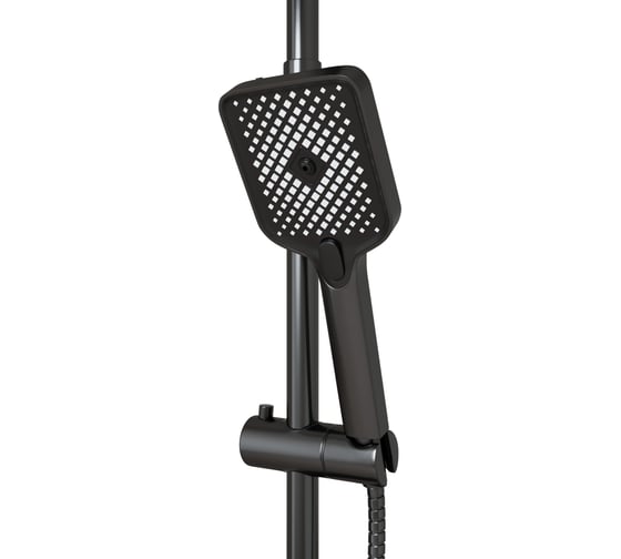 Душевая система MIXLINE 35к ML2430 излив лейка 3 позиции+лейка тропический душ, графит 554233