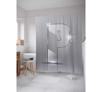 Штора (занавеска) для ванной JoyArty "Сверкающая p" из сатена, 180х200 см с крючками, sc_4522p