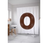 Штора (занавеска) для ванной JoyArty "Королевская o" из сатена, 180х200 см с крючками, sc_4920o