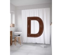 Штора (занавеска) для ванной JoyArty "Королевская d" из сатена, 180х200 см с крючками, sc_4920d