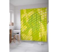 Штора (занавеска) для ванной JoyArty "Неоновые бабочки" из сатена, 180х200 см с крючками, sc_30996