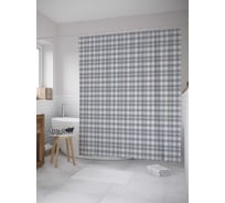 Штора (занавеска) для ванной JoyArty "Таттерсолл" из сатена, 180х200 см с крючками, sc_31105