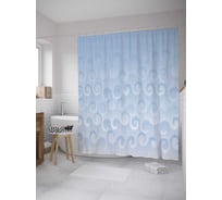 Штора (занавеска) для ванной JoyArty "Вафельные пузыри" из сатена, 180х200 см с крючками, sc_31537