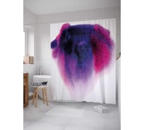 Штора (занавеска) для ванной JoyArty "Космическая пыль" из сатена, 180х200 см с крючками, sc_30395