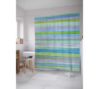 Штора (занавеска) для ванной JoyArty "Оттенки цвета" из сатена, 180х200 см с крючками, sc_30741