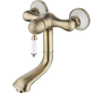 Смеситель для раковины LEMARK настенный, бронза LM4811B