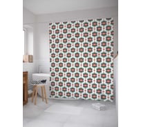 Штора (занавеска) для ванной JoyArty "Колючее настроение" из сатена, 180х200 см с крючками, sc_30844