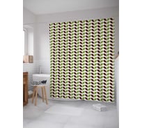 Штора (занавеска) для ванной JoyArty "Стебель изменения" из сатена, 180х200 см с крючками, sc_30607