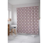 Штора (занавеска) для ванной JoyArty "Жизненные скопления" из сатена, 180х200 см с крючками, sc_30708