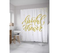 Штора (занавеска) для ванной JoyArty "Девичник" из сатена, 180х200 см с крючками, sc_34484