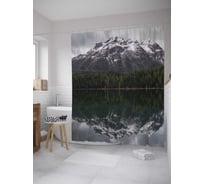 Штора (занавеска) для ванной JoyArty "Отражение свежести" из сатена, 180х200 см с крючками, sc_9288