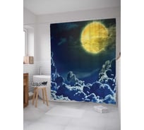 Штора (занавеска) для ванной JoyArty "Приближение к солнцу" из сатена, 180х200 см с крючками, sc_6622