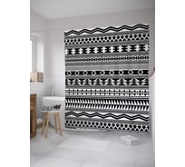 Штора (занавеска) для ванной JoyArty "Острые фантазии" из сатена, 180х200 см с крючками, sc_8357