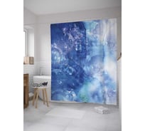 Штора (занавеска) для ванной JoyArty "Небесное приключение" из сатена, 180х200 см с крючками, sc_8301