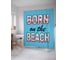 Штора (занавеска) для ванной JoyArty "Рожденный на пляже" из сатена, 180х200 см с крючками, sc_5077 1