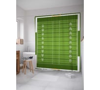 Штора (занавеска) для ванной JoyArty "Поле для регби" из сатена, 180х200 см с крючками, sc_6956