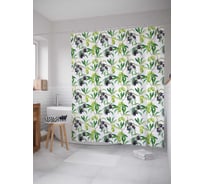 Штора (занавеска) для ванной JoyArty "Итальянские оливки" из сатена, 180х200 см sc_378856
