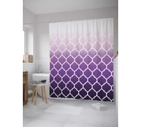 Штора (занавеска) для ванной JoyArty "Королевский градиент" из сатена, 180х200 см с крючками, sc_8580