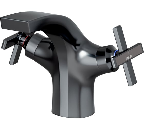 Смеситель для умывальника MIXLINE 1/2 кер. ML38-04 Graphite ГРАФИТ 553896