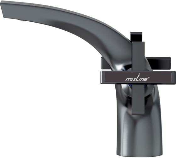 Смеситель для умывальника MIXLINE 1/2 кер. ML38-04 Graphite ГРАФИТ 553896