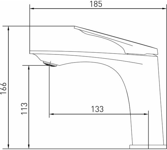 Смеситель для умывальника MIXLINE 30k ML41-04 Swan White БЕЛЫЙ 553908