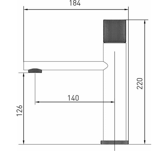 Смеситель для умывальника MIXLINE 35k ML40-04 Flat 553907