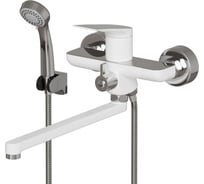 Смеситель для ванны и умывальника MIXLINE 35k ML41-02 Swan White БЕЛЫЙ 553910