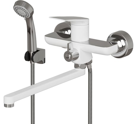 Смеситель для ванны и умывальника MIXLINE 35k ML41-02 Swan White БЕЛЫЙ 553910