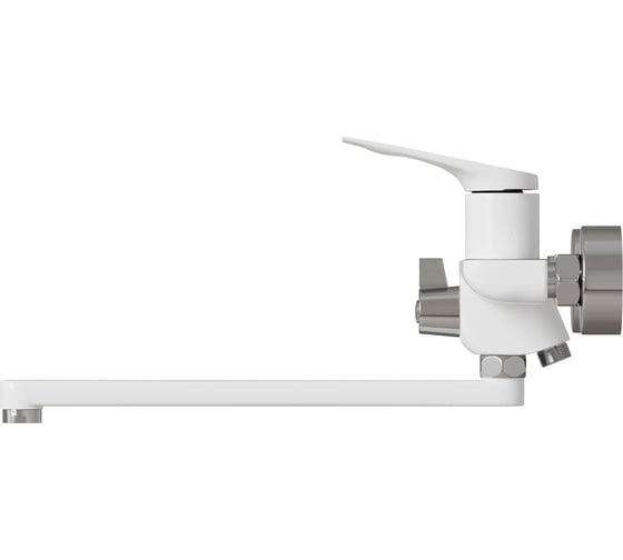 Смеситель для ванны и умывальника MIXLINE 35k ML41-02 Swan White БЕЛЫЙ 553910