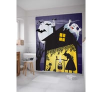 Штора (занавеска) для ванной JoyArty "Колдовское зелье" из сатена, 180х200 см с крючками, sc_6040