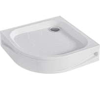 Поддон 1Marka Bella NEW полукруглый, 80х80 см, в наборе: поддон, панель, крепления, ножки и сифон для душевого поддона,1пбн80К 01пбн80К