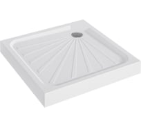 Поддон 1Marka Quadro квадратный, 90х90 см, в наборе: поддон, панель, крепления, ножки и сифон для душевого поддона, 01пкв90К