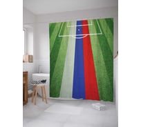 Штора (занавеска) для ванной JoyArty "Стадион в России" из сатена, 180х200 см с крючками, sc_80924457