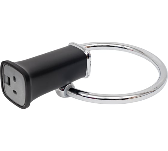 Держатель для полотенца NOVADOM круглый, чёрный L30204B