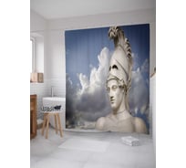 Штора (занавеска) для ванной JoyArty "Окруженный славой" из сатена, 180х200 см с крючками, sc_9944