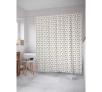 Штора (занавеска) для ванной JoyArty "Артишоки" из сатена, 180х200 см sc_378514