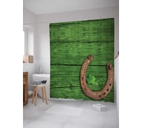 Штора (занавеска) для ванной JoyArty "Старая подкова" из сатена, 180х200 см с крючками, sc_7377