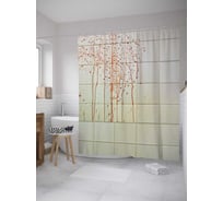 Штора (занавеска) для ванной JoyArty "Брызги крови на кафеле" из сатена, 180х200 см с крючками, sc_8141