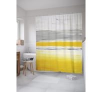 Штора (занавеска) для ванной JoyArty "Окрашенная доска" из сатена, 180х200 см с крючками, sc_55152