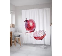Штора (занавеска) для ванной JoyArty "Репчатый лук" из сатена, 180х200 см с крючками, sc_62430